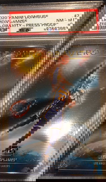 2020-21 Donruss Lebron James Zero Gravity Press Proof PSA 8 Pop 1