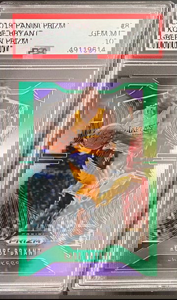 2019 Panini Prizm Green Kobe Bryant PSA 10