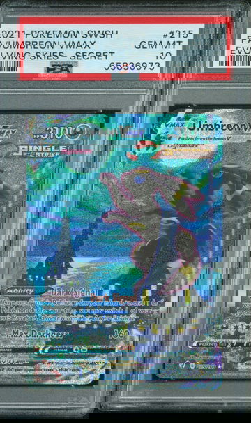 2021 Pokemon Evolving Skies Umbreon VMAX 215 PSA 10