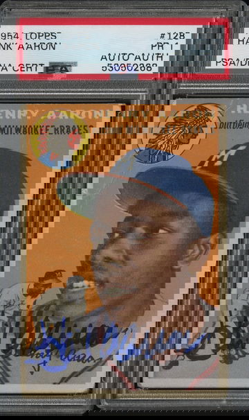 1954 Topps Henry Aaron #128 PSA 1