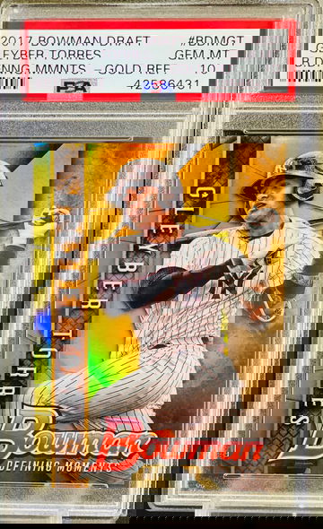 2017 Gleyber Torres Gold Refractor /50 PSA 10 