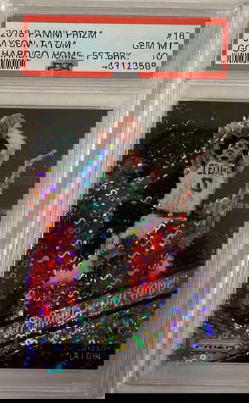 2018 Jayson Tatum go hard or go home #16 gem mt 10 fast break prizm pop 13