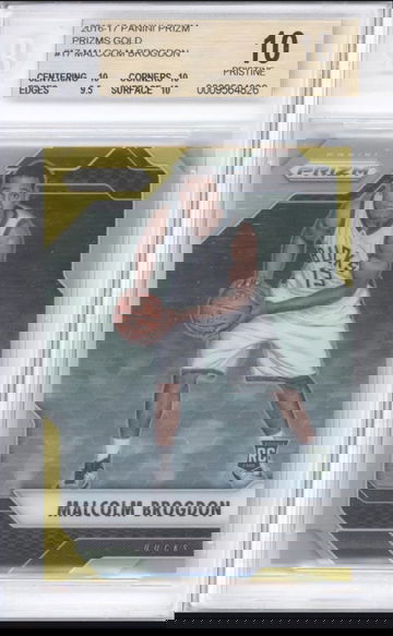 2016-17  Panini Prizm Gold Refractor Rc Malcolm Brogdon BGS 10 Pristine! 10 made!