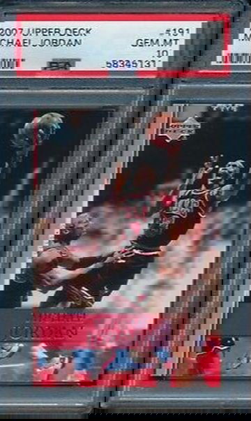 2007 Upper Deck UD 191 Michael Jordan Chicago Bulls PSA 10 Gem Mint