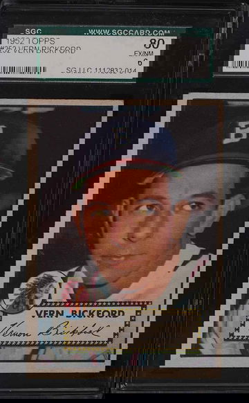 1952 Topps Baseball Vern Bickford #252 SGC 6