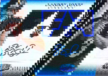 2013 Certified Landry Jones #320 RC Mirror Blue Auto Relic 014/100