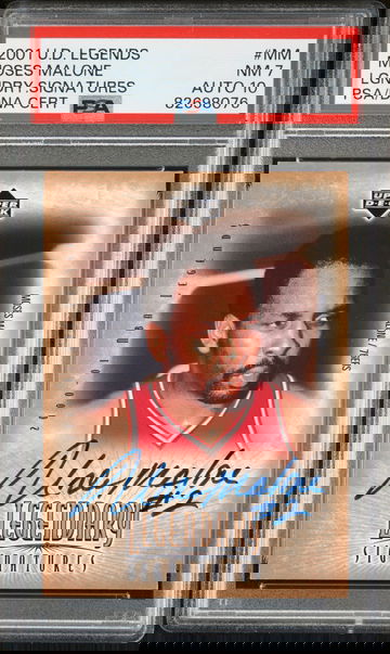 2001 UPPER DECK LEGENDS LEGENDARY SIGNATURES #MM MOSES MALONE