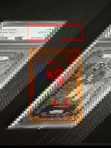 2023 Panini Prizm Rashee Rice Orange Disco PSA 10