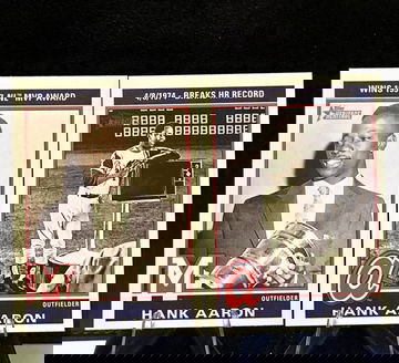 2025 Topps Heritage High Number  Hank Aaron  Wins 1957 MVP & HR Record  Braves 
