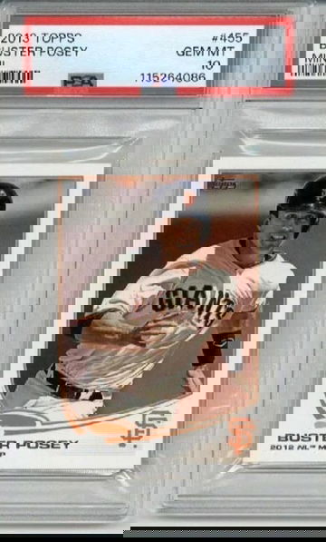 2013 TOPPS MINI #455 BUSTER POSEY CARD SAN FRANCISCO GIANTS PSA 10 LOW POP RARE