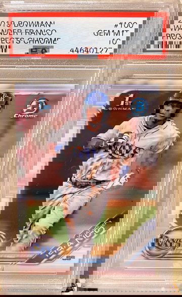 2019 bowman chrome wander Franco psa 10
