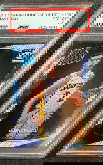 2017-18 Donruss Optic Lonzo Ball PSA 10