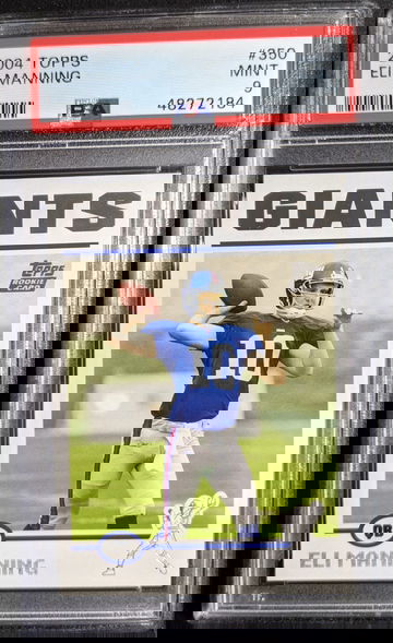 2004 Topps #350 Eli Manning RC PSA 9 Mint Giants