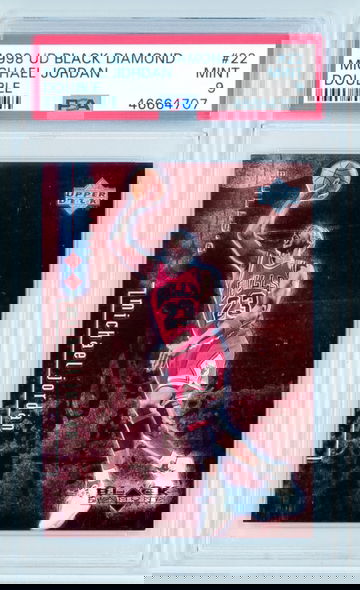 1998 Upper Deck Black Diamond Michael Jordan Double PSA 9 #22