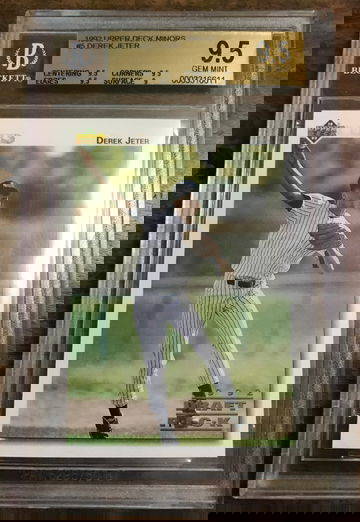 1992 UPPER DECK MINORS DEREK JETER ROOKIE RC BGS 9.5 GEM MINT