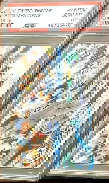 2018 Austin Meadows Topps Chrome PSA 10 RC ROOKIE 