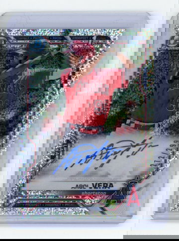 💎 2021 Bowman Chrome AROL VERA Auto SPECKLE REFRACTOR 1st RC #’d /299! 🔥