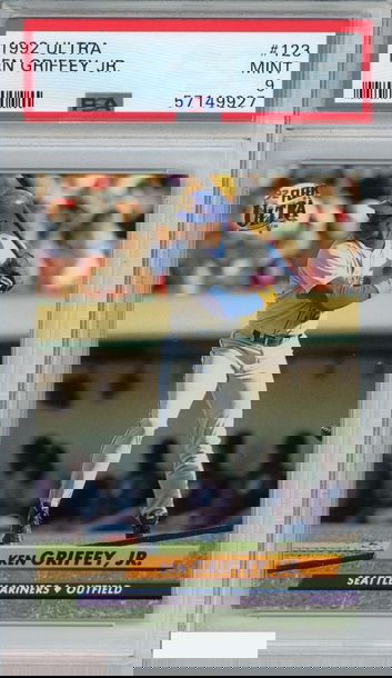 1992 ULTRA KEN GRIFFEY JR #123 SEATTLE MARINERS HOF PSA 9 MINT