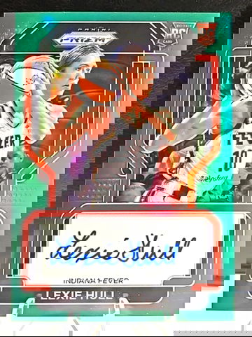 2022 Panini Prizm WNBA  Lexie Hull  Green Signatures  Auto  Rookie #SG-LXH  Fever