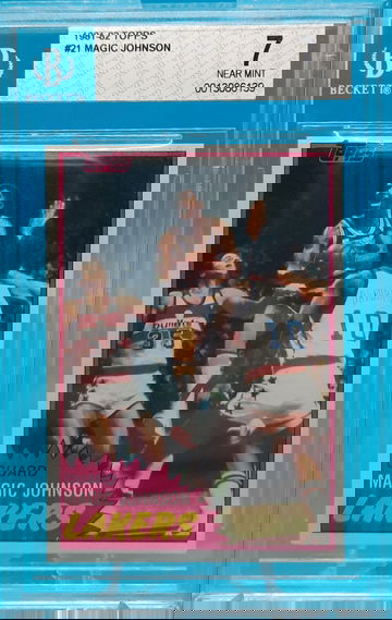 1981 topps Magic Johnson #21 BGS 7 