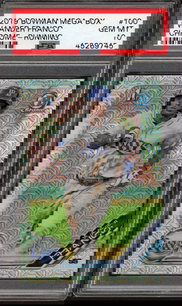 2019 Bowman Mega Box Chrome Mojo Wander Franco #100 PSA 10