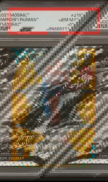 2021 Mosaic Cameron Thomas #215 Gold RC PSA 10