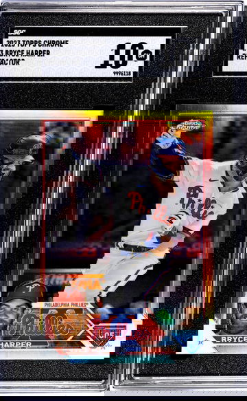 2023 Topps Chrome #3 Bryce Harper Refractor SGC 10