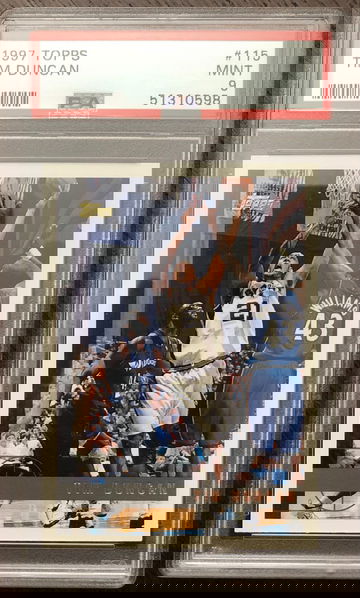 1997 Topps Tim Duncan #115 PSA 9 Mint