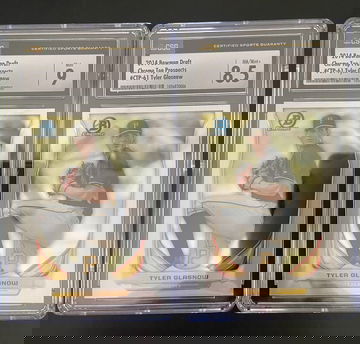 2014 Bowman Draft Picks Top Prospects Tyler Glasnow LOT of 2 