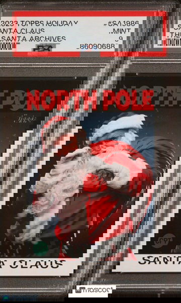 2023 Topps Holiday SANTA CLAUS The Santa Archives #SA-1986 Case Hit PSA 9 MINT