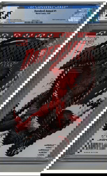 Daredevil Annual 1 2007 CGC 9.8 Black Tarantula Marko Djurdjevic cover