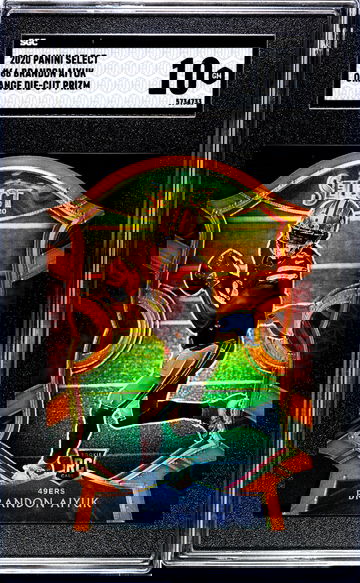 2020 Select Brandon Aiyuk Orange Die Cut Prizm