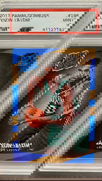 JAYSON TATUM 2017 DONRUSS RATED ROOKIE PSA 9 MINT