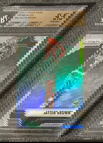 2016-17 Panini Prizm Silver Prizms Jaylen Brown RC BGS 9.5 True Gem 