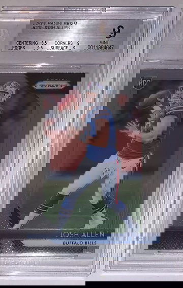 2018 Panini Prizm Josh Allen Rookie BGS 9
