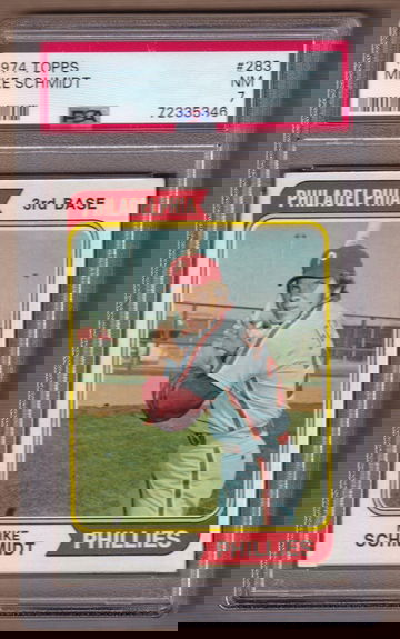 1974 Topps #283 Mike Schmidt PSA 7