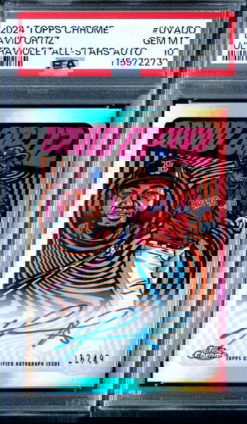 2024 Topps Chrome David Ortiz Ultraviolet All-Stars Auto