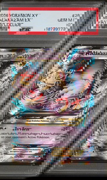 2016 Pokemon XY Fates Collide M Alakazam Ex #26 PSA 10
