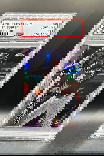 2020 LUIS ROBERT TOPPS CHROME REFEACTOR ROOKIE PSA 10 RC CHICAGO WHITE SOX