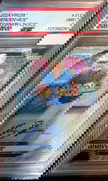2024 Prizm  Brenden Rice Autograph-Choice /100 PSA 9