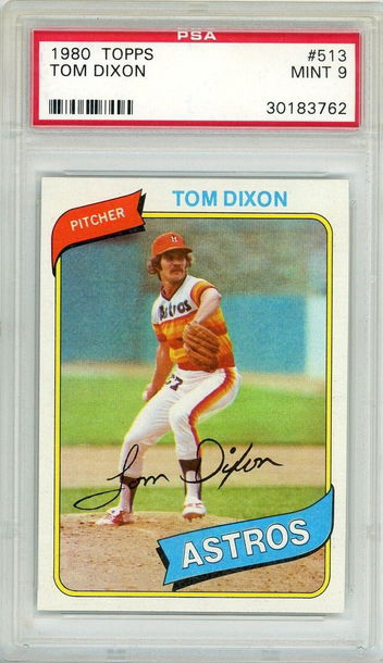 1980 Topps Tom Dixon #513 PSA 9 P1305