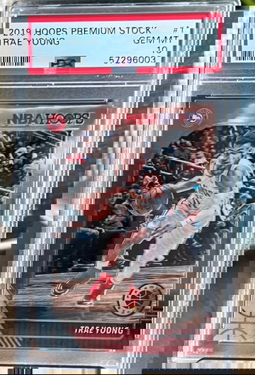 2019 Panini Hoops Premium Stock Trae Young #1 PSA 10 Gem Mint Atlanta Hawks! 🔥