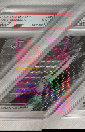 2019 Mosaic Giannis Antetokounmpo PINK CAMO PSA 9