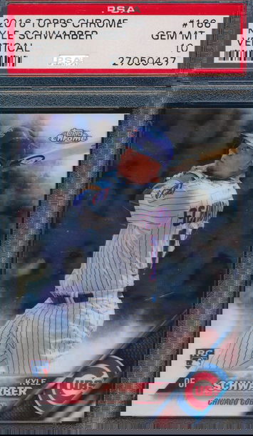 2016 Topps Chrome 166 Kyle Schwarber Vertical RC PSA 10 GEM MT 0437