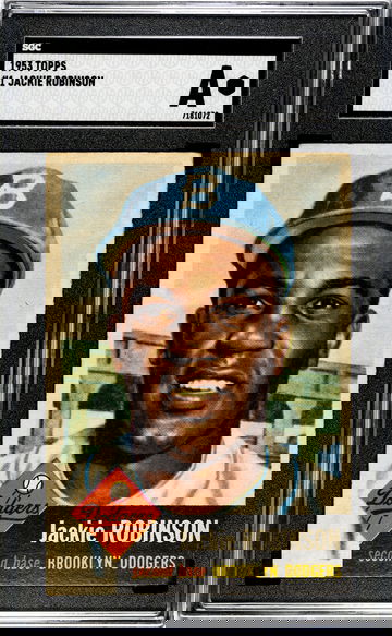1953 Topps Jackie Robinson #1 SGC A BEAUTIFUL CARD!