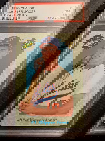 1990 Classic Chipper Jones Draft Pick PSA 7.5 Near Mint Plus