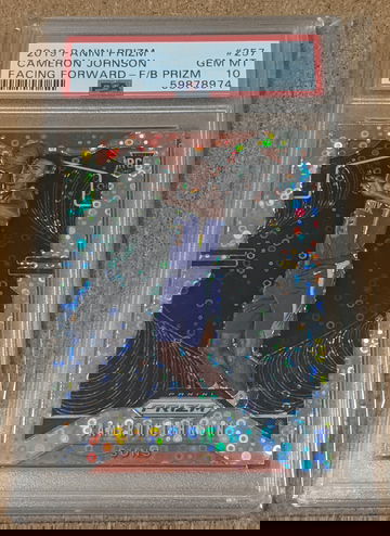 2019-20 Prizm Fast Break 🏀 Cameron Johnson Rookie Variation PSA 10 Suns RC 🔥