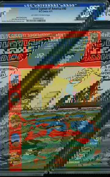 JUSTICE LEAGUE OF AMERICA #90, CGC 9.0 VFNM