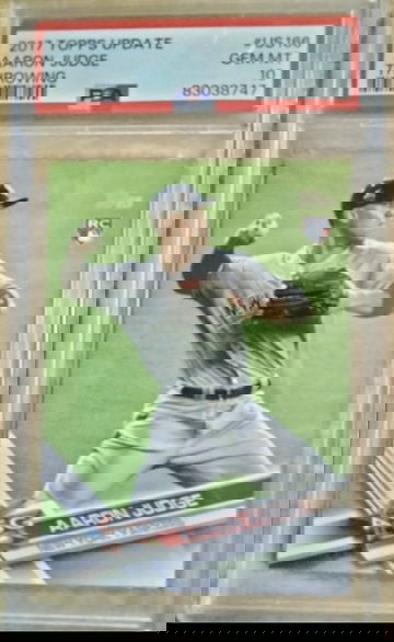 Aaron Judge 2017 Topps Update THROWING ROOKIE RC #US166 PSA 10