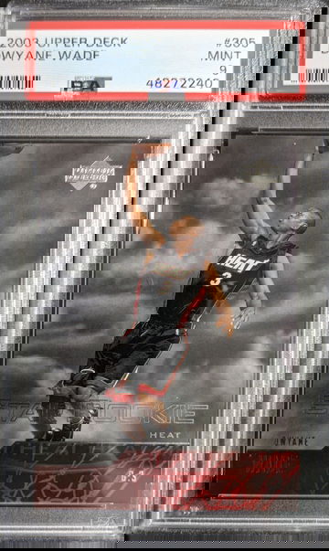 2003-04 Upper Deck #305 Dwyane Wade PSA 9 RC HOF